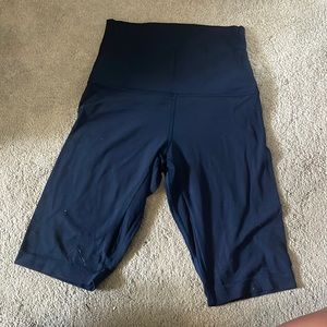 Lululemon align biker shorts navy blue